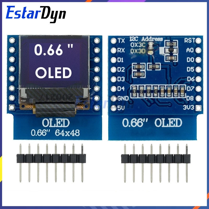 Wemos D1 Mini - 0.66 inç OLED LED LCD ekran