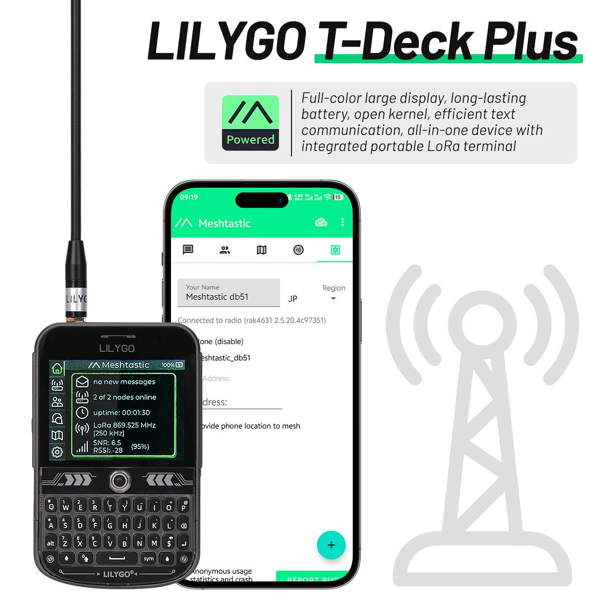 Ttgo T Watch - LILYGO T-Deck Plus Lora Mesh Radyosu,