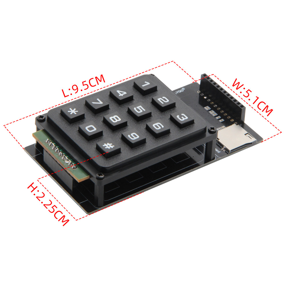 Ttgo Tdisplay - LNURLPoS için TTGO T-Display Klavye Genişletme
