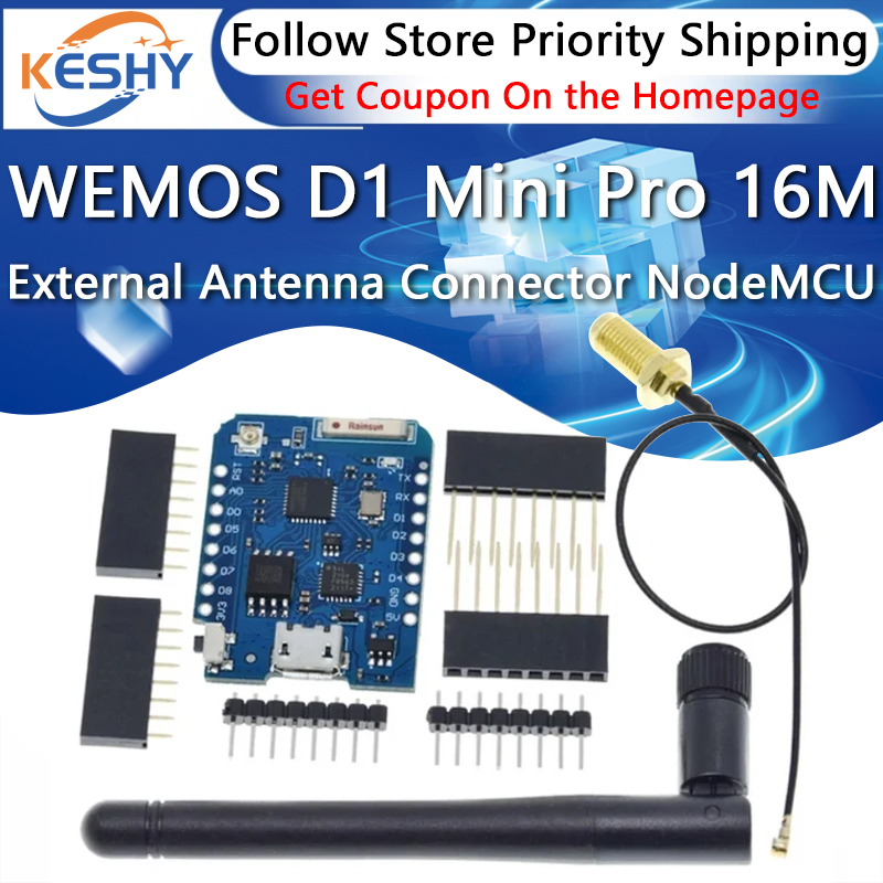D1 Mini Pro - WEMOS D1 Mini Pro 16 M