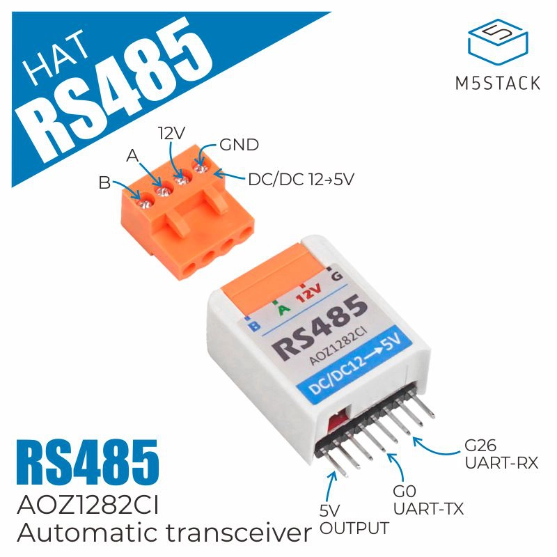 M5Stickc - M5Stack Resmi M5StickC RS485 ŞAPKA AOZ1282CI