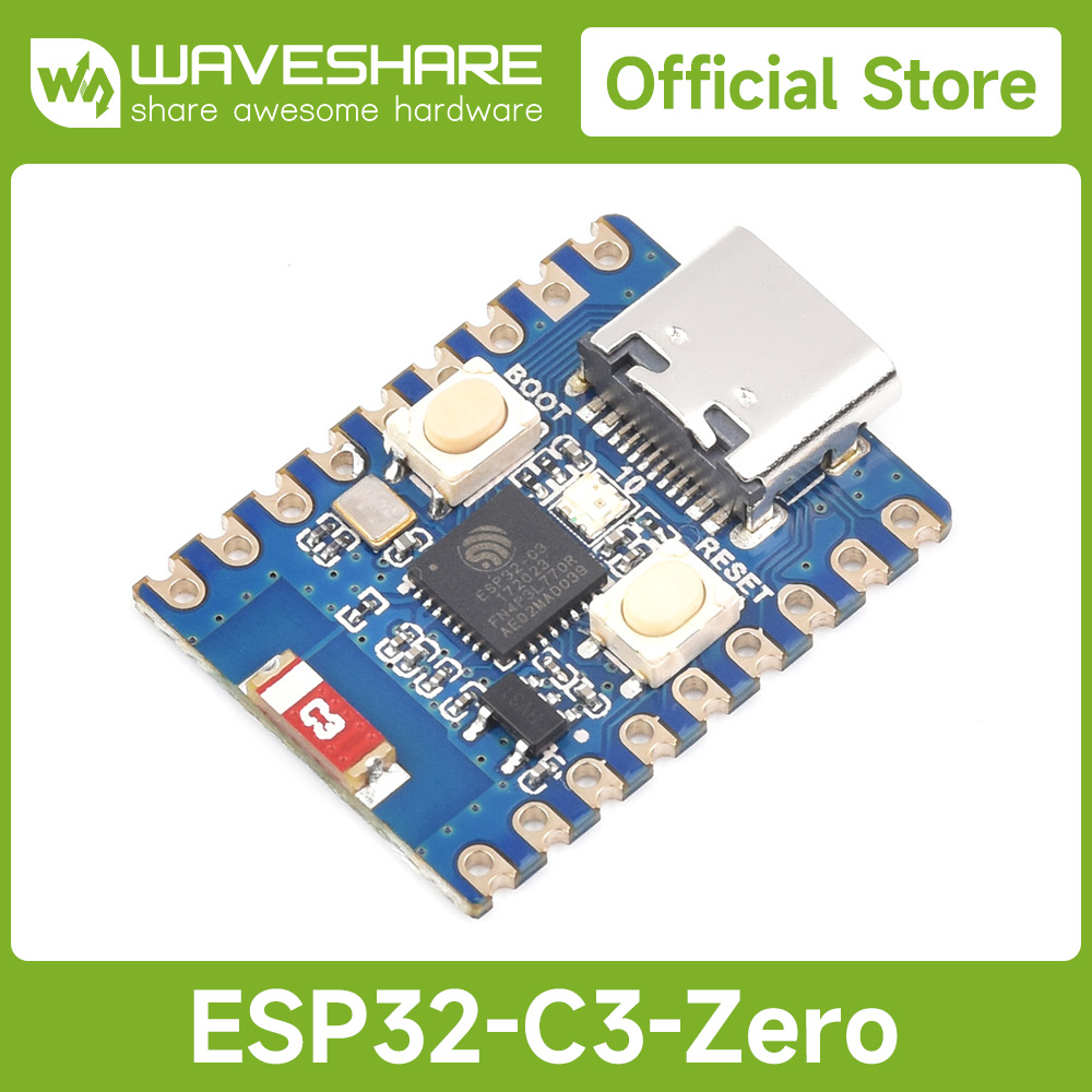 Waveshare Esp32 - Waveshare ESP32-C3 Zero Mini Geliştirme Kartı,