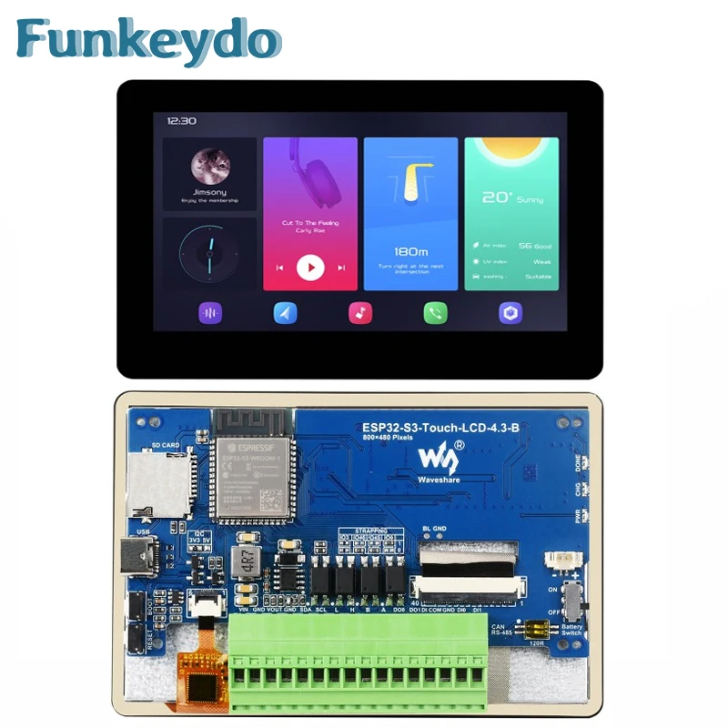Lolin S3 - Waveshare ESP32-S3 4,3 inç IPS Dokunmatik