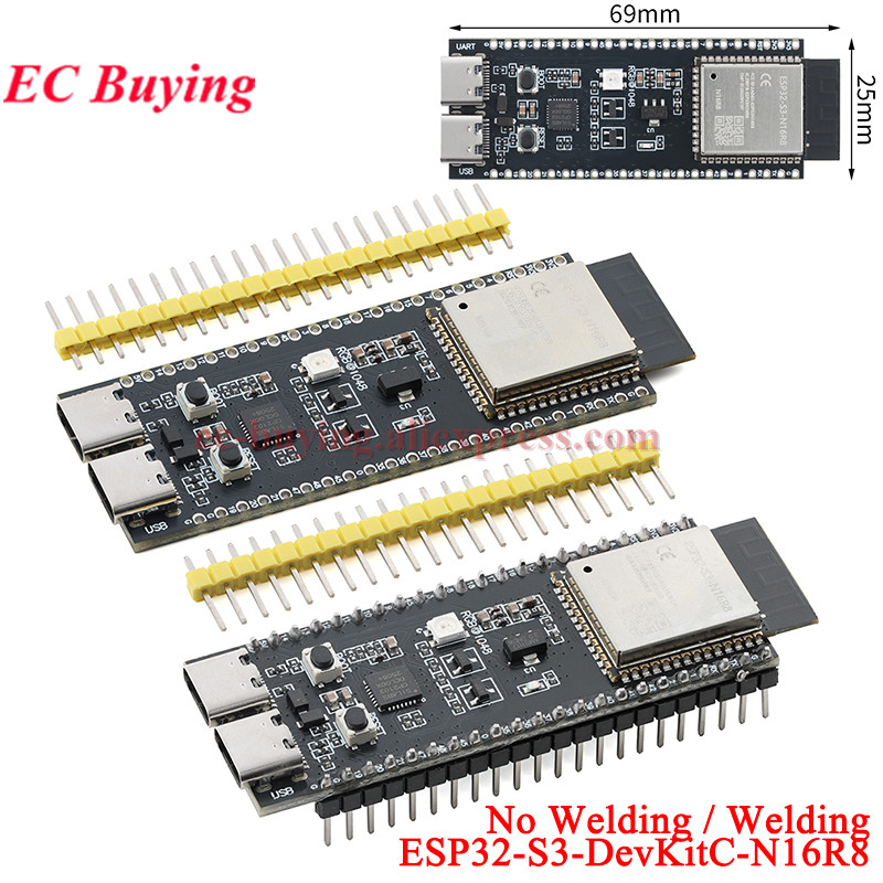 Esp32 S3 Devkitc 1 - ESP32-S3-DevKitC-N16R8 ESP32S3 1-N16R8 WiFi Wi-Fi Bluetooth