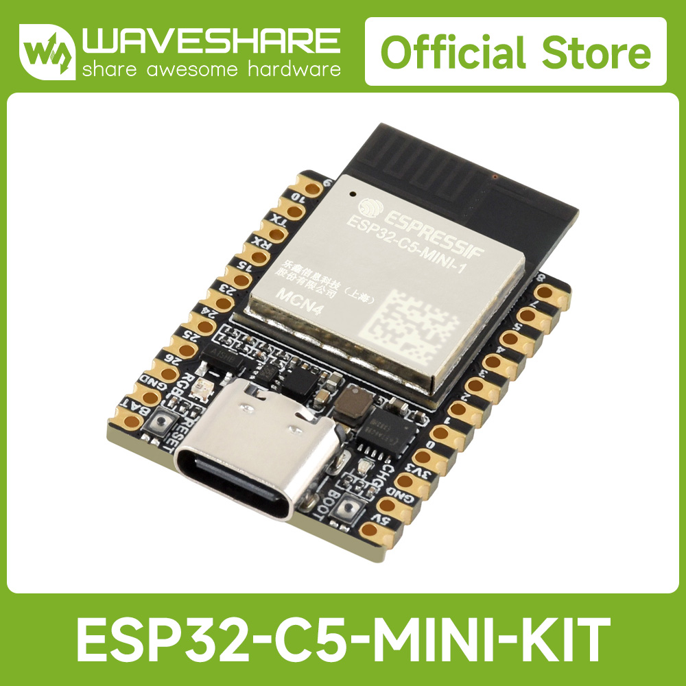 Doit Esp32 - Waveshare ESP32-C5 Mini Çift Bantlı Wi-Fi