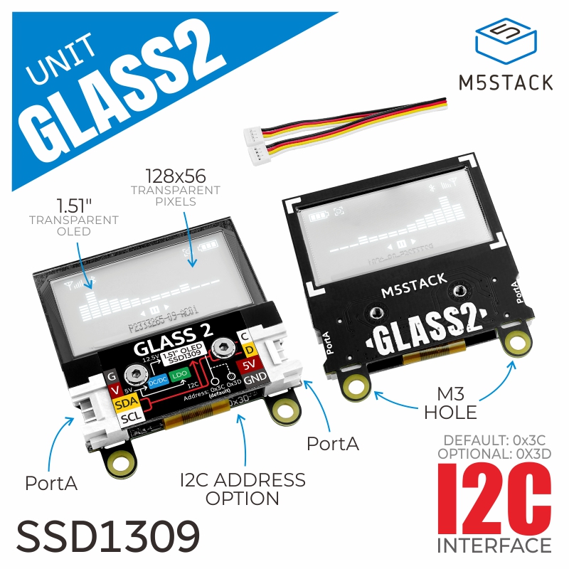 M5Stack Core2 - 1,51 inç Şeffaf OLED'li M5Stack Resmi