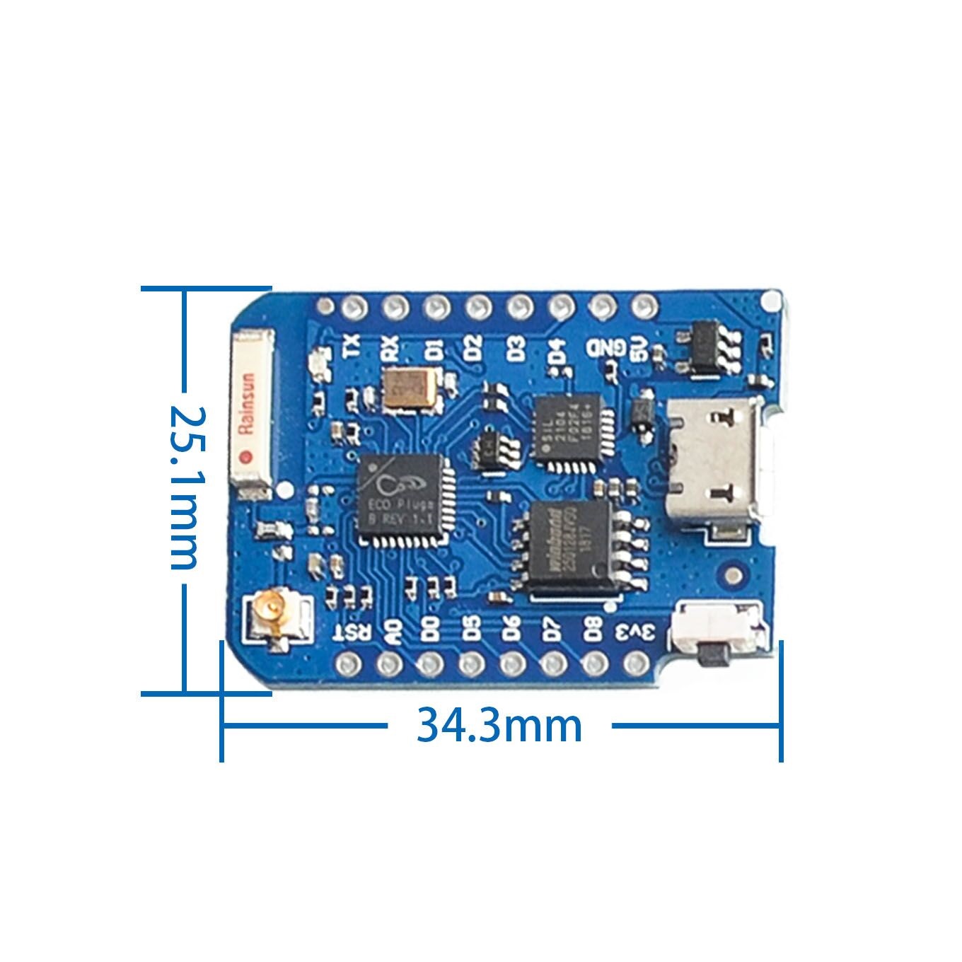 WEMOS D1 Mini Pro 4M 16M bayt  - D1 Mini Pro incelemesi ve fiyatı