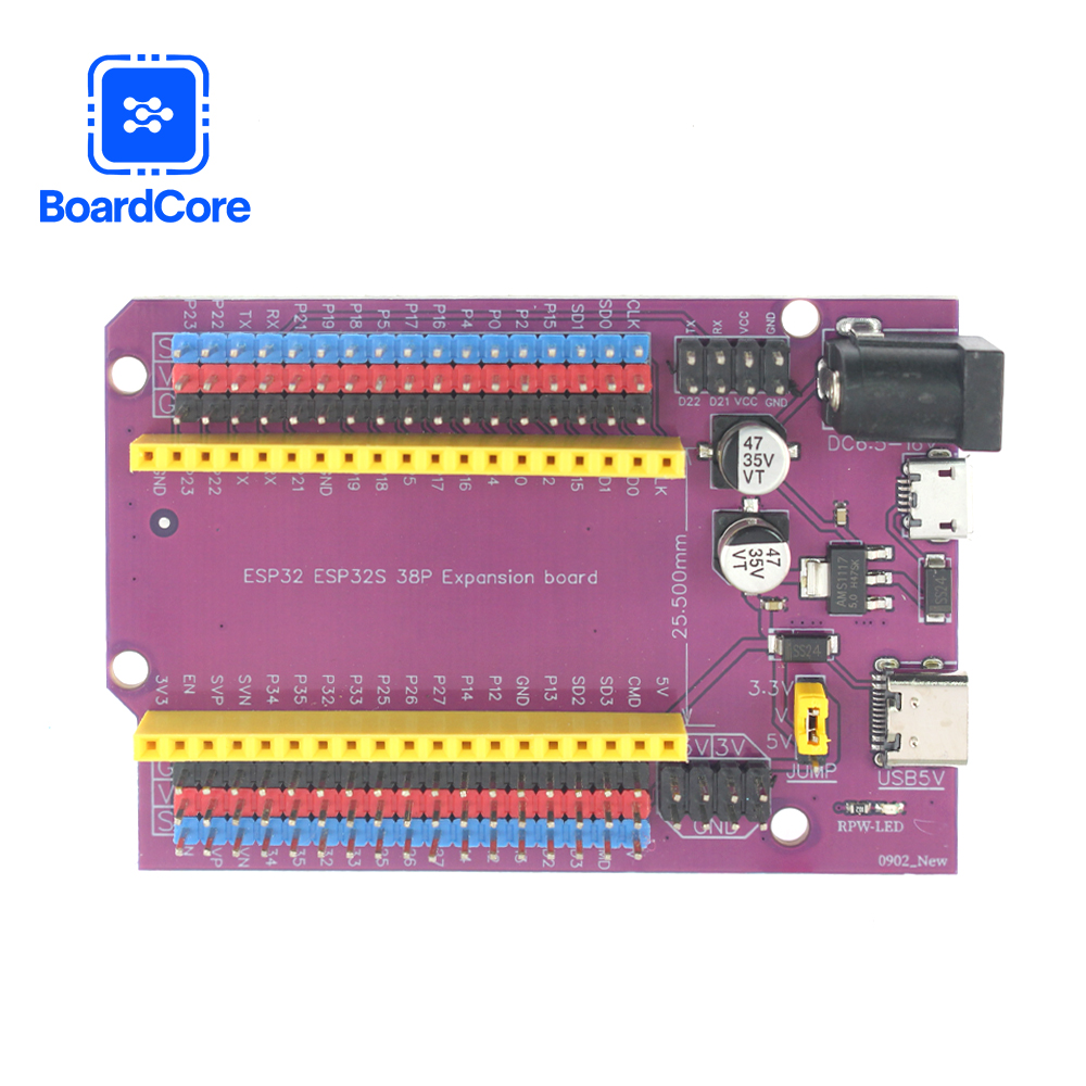 ESP32S 38Pin Genişletme Kartı  - Nodemcu 32S incelemesi ve fiyatı