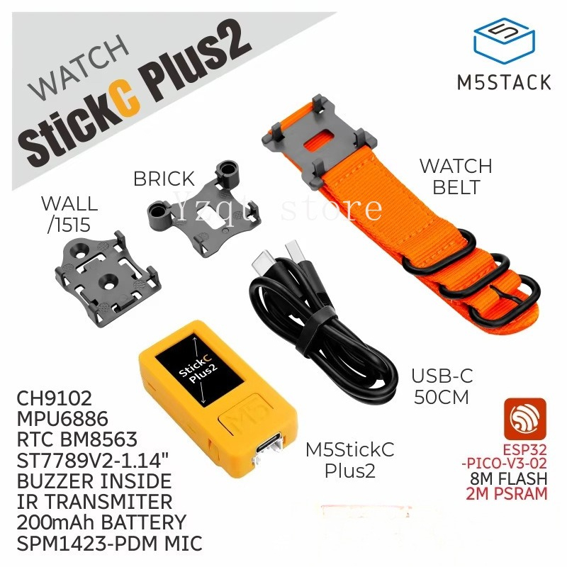 M5StickC-Plus2 Saat Aksesuarla - M5Stickc incelemesi ve fiyatı