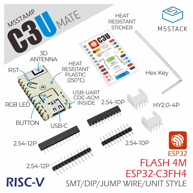 M5Stack Resmi M5Stamp C3U Mate - M5Stack Core2 incelemesi ve fiyatı