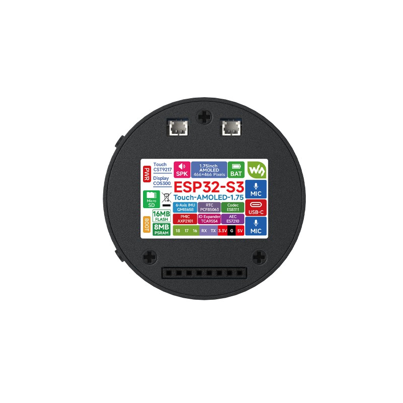 1.75 inç 466x466 AMOLED Yuvarl - Waveshare Esp32 incelemesi ve fiyatı
