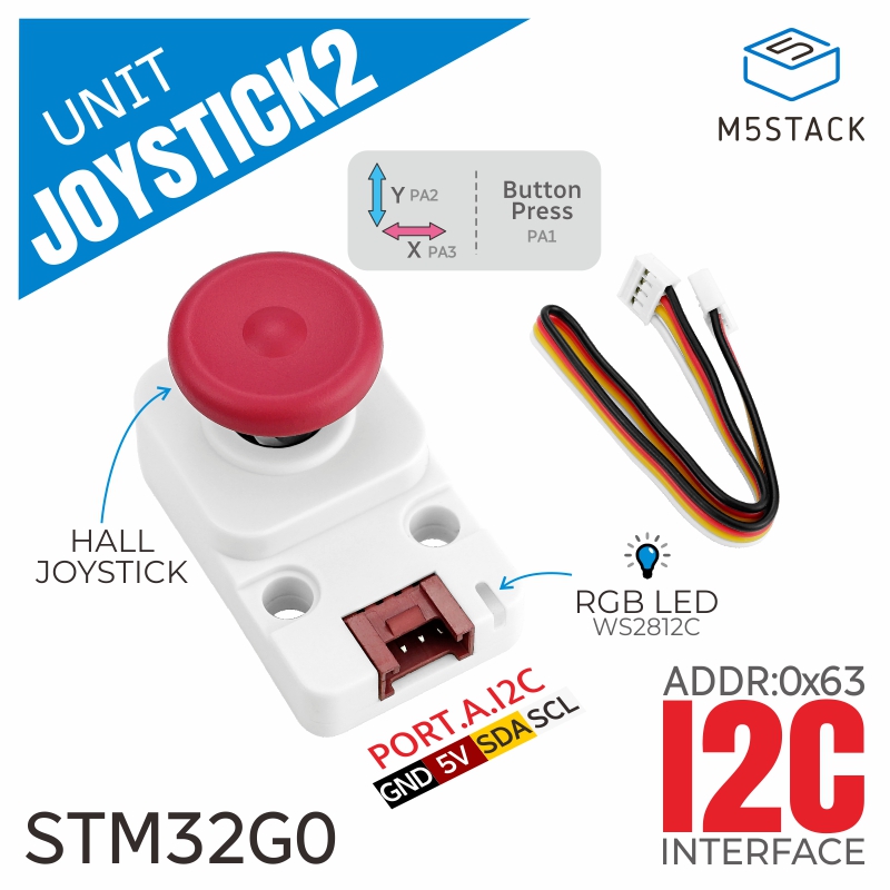 M5Stack Resmi I2c Joystick 2'l - M5Stack Core2 incelemesi ve fiyatı
