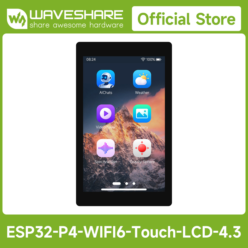 Waveshare ESP32-P4-WIFI6 4,3 i - Doit Esp32 incelemesi ve fiyatı