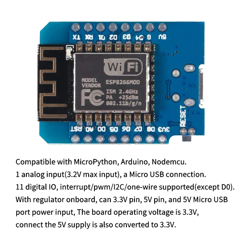 10 adet WeMos D1 Mini Pro V3.0 - D1 Mini Pro incelemesi ve fiyatı